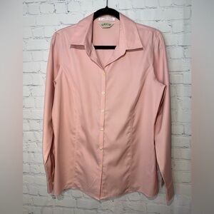 ORVIS wrinkle free women’s size 10 pink button up blouse